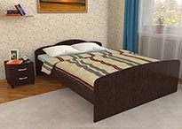 Кровать Эконом в цвете Венге 1600х2000 с матрасом