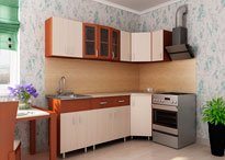 Угловая кухня Акира 2,15х0,85 м