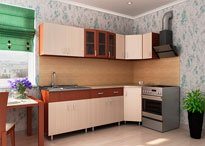 Угловая кухня Акира 2,45х0,85 м