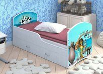 Детская кровать Classic с принтом 700х1600
