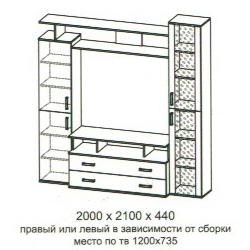 Шкаф от модульной системы